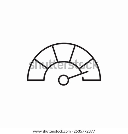 speedometer speed icon sign vector