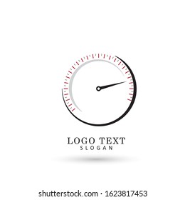 Speedometer, Speed and Performance Logo. Symbol & Icon Vector Template.