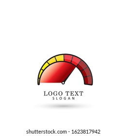Speedometer, Speed and Performance Logo. Symbol & Icon Vector Template.