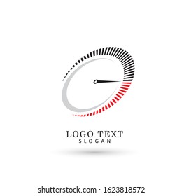 Speedometer, Speed and Performance Logo. Symbol & Icon Vector Template.