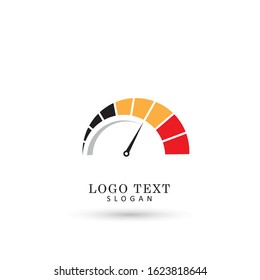 Speedometer, Speed and Performance Logo. Symbol & Icon Vector Template.