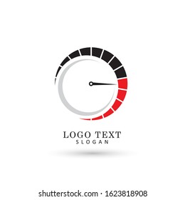 Speedometer, Speed and Performance Logo. Symbol & Icon Vector Template.