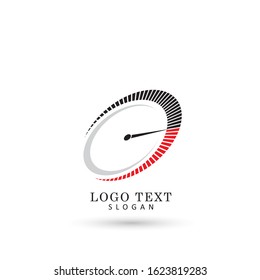 Speedometer, Speed and Performance Logo. Symbol & Icon Vector Template.