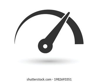 Speedometer Symbol Logo. Vector Illustration.
