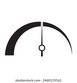 Speedometer, tachometer icon. Speedometer indicator icon collection. Speed indicator vector icon. Vector illustration isolated on white background. EPS 10