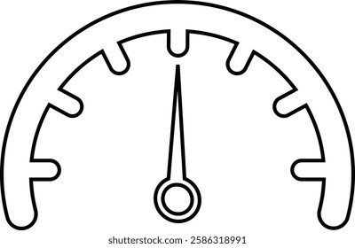 Speedometer, tachometer icon. Speed indicator sign. Internet car speed. Performance concepts. Speedometer . Fast speed sign. Flat simple icons, gauges from low to high. Minimum to Maximum.