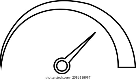 Speedometer, tachometer icon. Speed indicator sign. Internet car speed. Performance concepts. Speedometer . Fast speed sign. Flat simple icons, gauges from low to high. Minimum to Maximum.