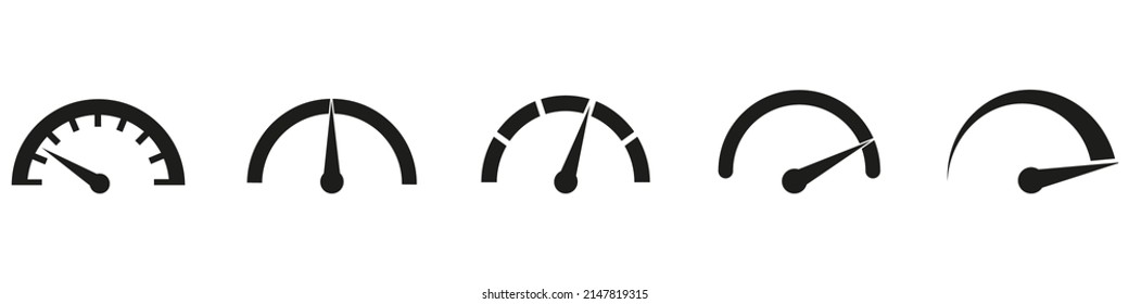 Speedometer, tachometer icons. Car speed online. Vector illustration eps10