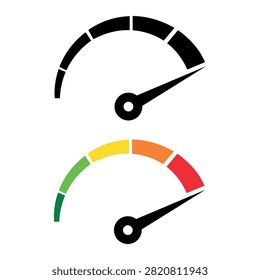 speedometer, tachometer speed indicator icon. performance measurement dashboard vector. Fast speed sign. speed motion design.