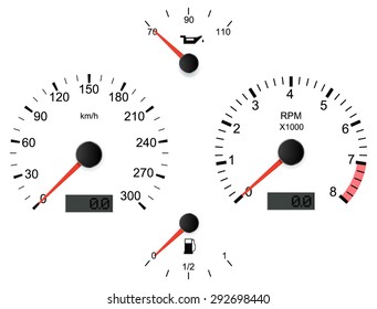 compteur de vitesse sur une voiture 1903827 Photo de stock chez Vecteezy