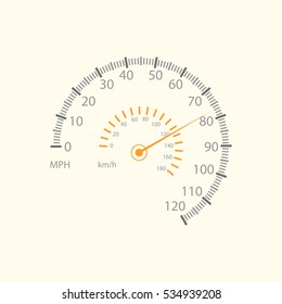 Speedometer. Vector.