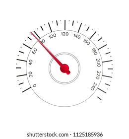 Speedometer Vector. Automobile Background For Transportation, Racing. Illustration

