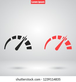speedometer vector icon 10 eps