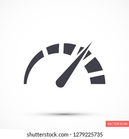 speedometer vector icon 10 eps
