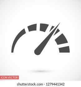 speedometer vector icon 10 eps