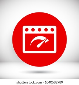 Speedometer  vector icon