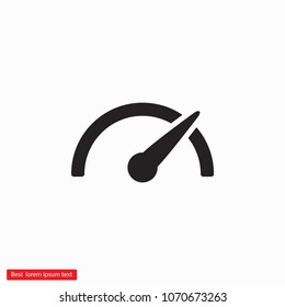 Speedometer  vector icon 