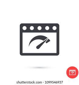 Speedometer  vector icon