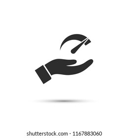 Speedometer  vector icon 