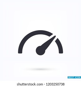 Speedometer  vector icon 