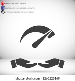 Speedometer  vector icon