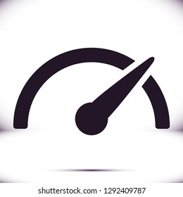 Speedometer  vector icon 