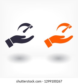 Speedometer  vector icon 