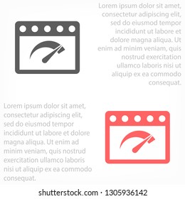 Speedometer  vector icon