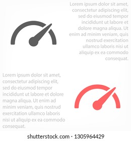 Speedometer  vector icon 