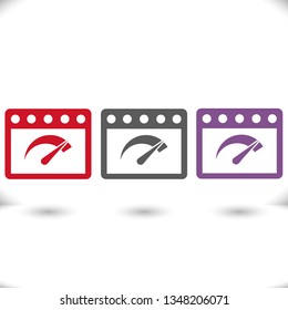 Speedometer  vector icon