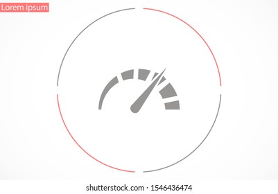 Speedometer vector icon.