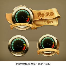 Icono de vector del velocímetro