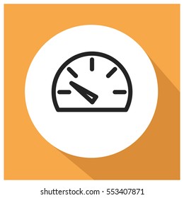 Speedometer vector icon