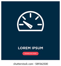 Speedometer vector icon