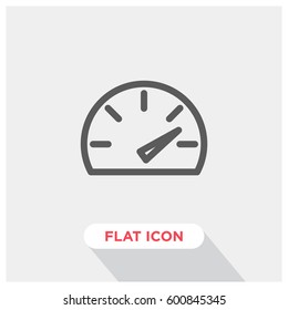 Speedometer vector icon