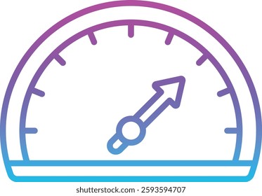 Speedometer vector icon. Can be used for printing, mobile and web applications.