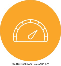 Speedometer vector icon. Can be used for printing, mobile and web applications.