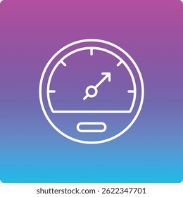 Speedometer vector icon. Can be used for printing, mobile and web applications.