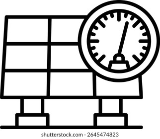 Speedometer vector icon. Can be used for printing, mobile and web applications.