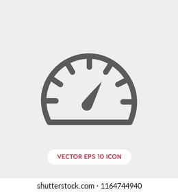 Speedometer vector icon, car symbol