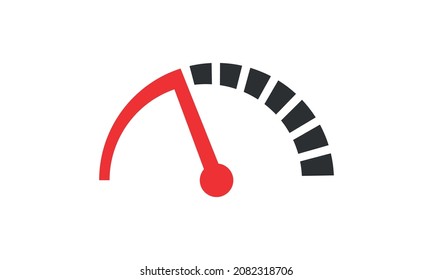 Speedometer Vector Icon  |  Fastest Speedometer Icon Design  |  Editable Vetor Format