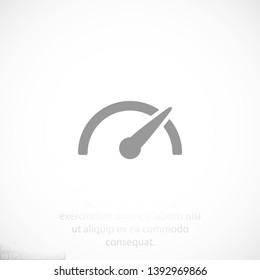 Speedometer  vector icon  , lorem ipsum Flat design