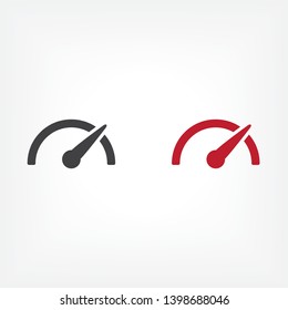 Speedometer  vector icon  , lorem ipsum Flat design