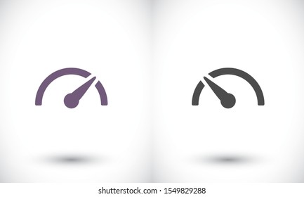 Speedometer vector icon , lorem ipsum Flat design