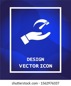 Speedometer vector icon , lorem ipsum Flat design