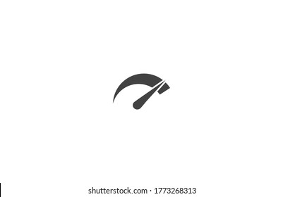 Speedometer vector icon , lorem ipsum Flat design