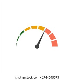 Speedometer vector icon on a white background. EPS10