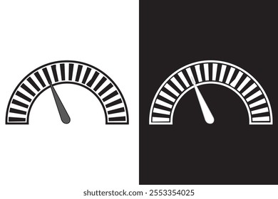 Speedometer vector icon on white background