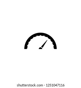speedometer vector icon. speedometer sign on white background, for web and app