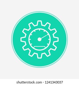 Speedometer vector icon sign symbol
